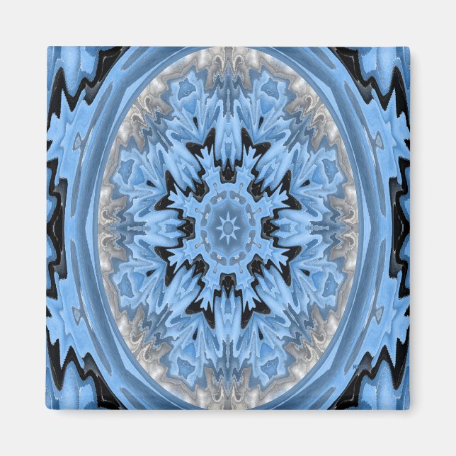 Icy Snowflake.... Magnet (Front)