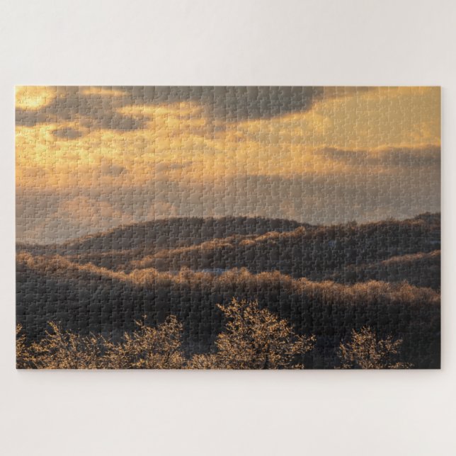 Icy Sunset Jigsaw Puzzle (Horizontal)