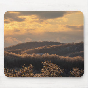 Icy Sunset Mouse Pad