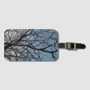 Icy tree branches luggage tag