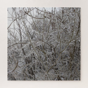 Icy Twigs Jigsaw Puzzle