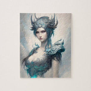 Icy Warrior Princess Jigsaw Puzzle