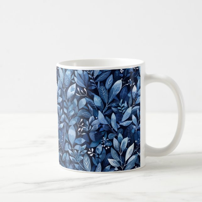 Icy Winter Pattern Coffee Mug (Right)