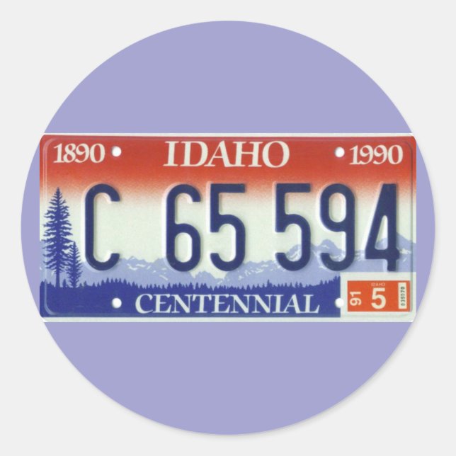 ID91 CLASSIC ROUND STICKER (Front)