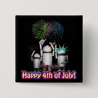 ID-4 - Robox9 & Family Celebrate Freedom 15 Cm Square Badge