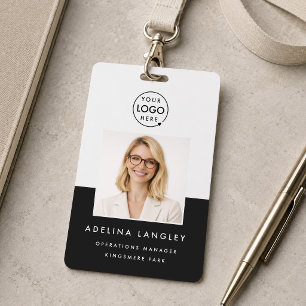 ID Badge 3x5 Photo Custom Employee Name Card