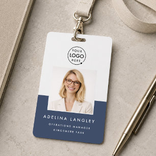 ID Badge 3x5 Photo Custom Employee Name Card
