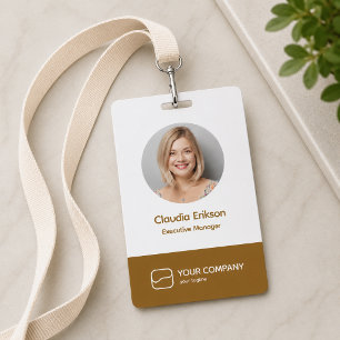 ID Badge 3x5 Photo Custom Employee QR Badges