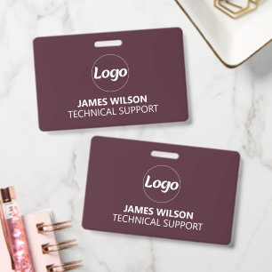 ID Badge Card Business Employee Staff Logo