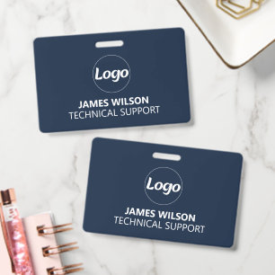 ID Badge Card   Business Employee Staff Logo