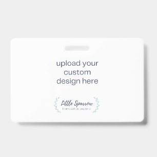 ID Badge - Upload Your Own Design Horizontal