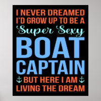 I'd Be A Boat Captain Boating Sailor Cruise Lover