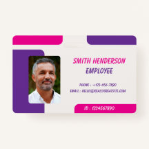 ID Card Badge | Minimal Business Employee Photo