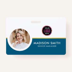 ID Card Badge Modern Business Staff Photo ID Badge