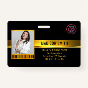 ID Card Modern Minimalist Company Employee ID Badge