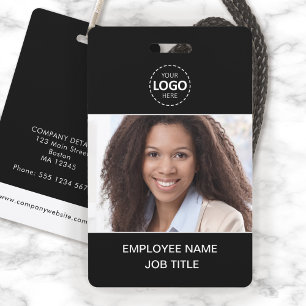 ID Card Photo and Logo Upload Employee ID Badge