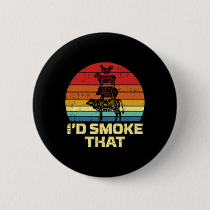 Id Grill That Retro Bbq Barbecue Grill Meat Lover  6 Cm Round Badge
