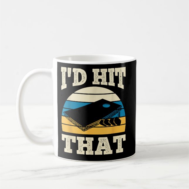 Id Hit That Bag Bean Cornhole Coffee Mug (Left)