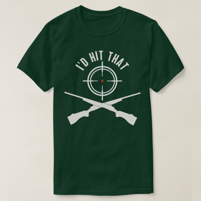 ID Hit That Clay Shooting Clay Target 2 T-Shirt (Design Front)