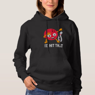 I'd Hit That  Dabbing Bowling Ball And Pin Bowler Hoodie
