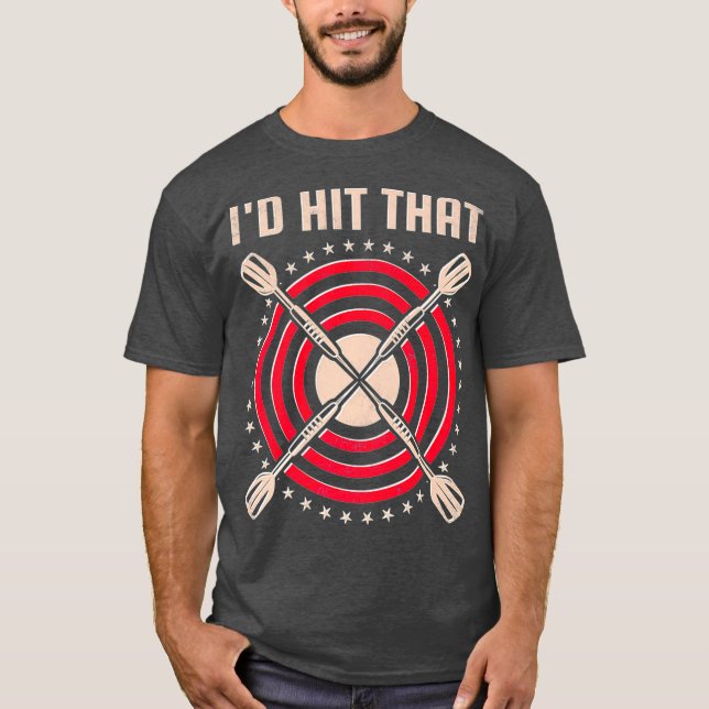 Id Hit That Darts Premium T-Shirt (Front)