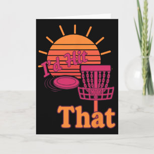 Id Hit That Funny Disc Golf Flying Disc Sket  Card