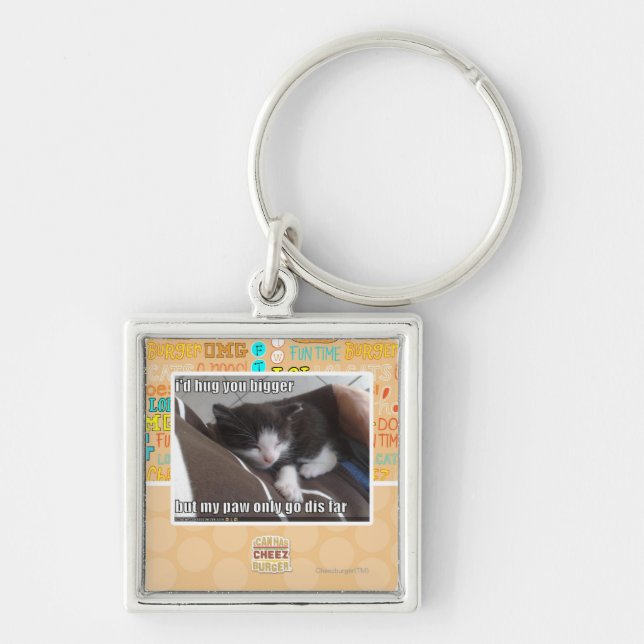 I'd hug you bigger key ring (Front)