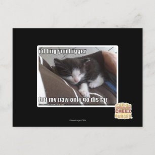 I'd hug you bigger postcard
