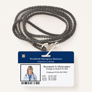 ID Identification Card Bar Code Photo ID Badge