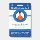 Id Identification Card Boy Girl Child Photo Custom