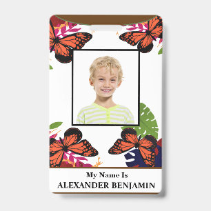 ID Identification Card Child Student Photo Custom Badge