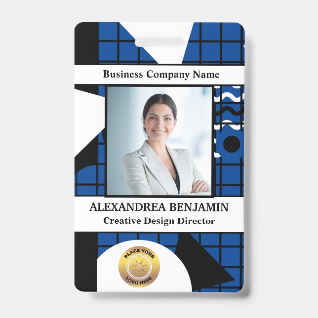 ID Identification Card Employee Photo Custom Badge (Front)