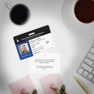ID Identification Card Employee Photo Custom ID Badge