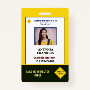 ID Identification Card Photo Employee Custom ID Badge