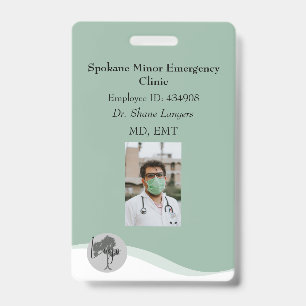 ID Lanyard Badge Medical Photo