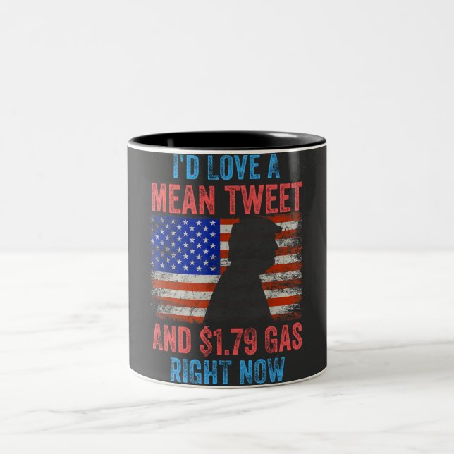 I'd Love A Mean Tweet Two-Tone Coffee Mug (Center)