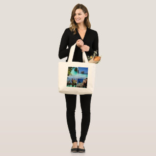 ID Raja Ampat Islands - Penabuh Suling Tambur - Large Tote Bag