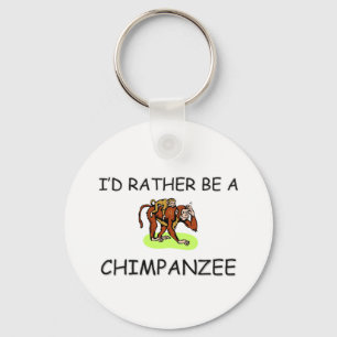 I'd Rather Be A Chimpanzee Key Ring