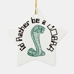 Id Rather Be a Cobra Ceramic Tree Decoration