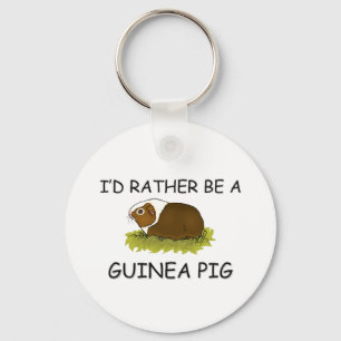 I'd Rather Be A Guinea Pig Key Ring