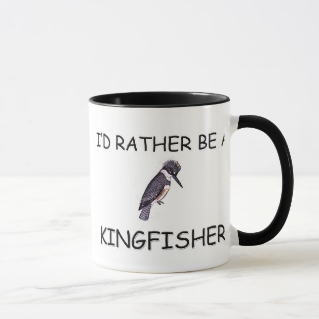 I'd Rather Be A Kingfisher Mug (Right)