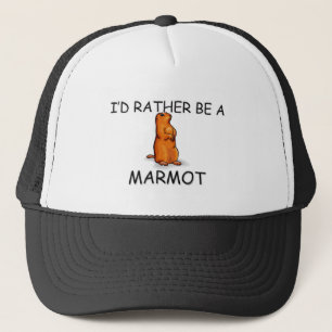 I'd Rather Be A Marmot Trucker Hat