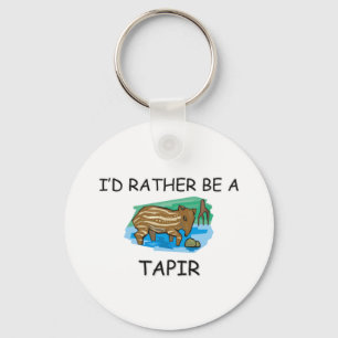 I'd Rather Be A Tapir Key Ring