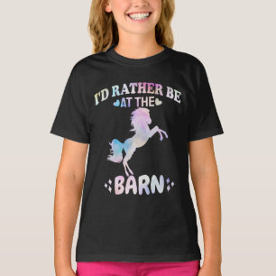 I'd Rather Be At The Barn    T-Shirt