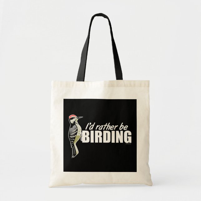 I'd Rather Be Birding Tote Bag (Front)