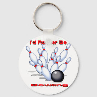 I'd Rather Be Bowling Key Ring
