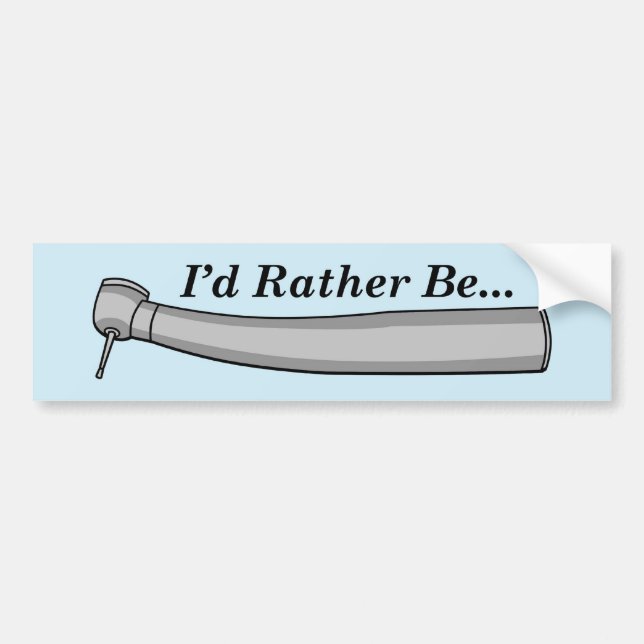 "I'd Rather Be..." Bumper Sticker (Front)
