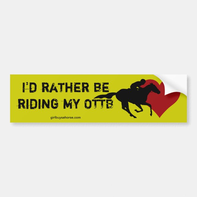 I'd rather be.... bumper sticker (Front)