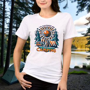 I'd Rather be Camping Vintage Vibes Tri-Blend Shirt