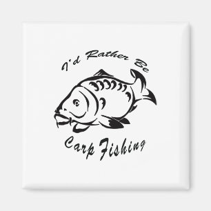 I'd Rather Be Carp Fishing Carp Fishing Tee Men Wo Magnet